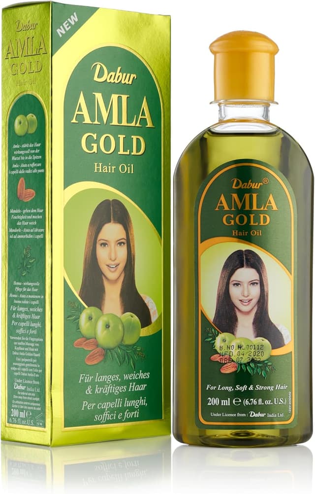 Dabur Amla Gold Hair Oil - 200ml | Promotes Strengthening From Root to Tip | Power Of Amla, Almonds, & Henna | For Long, Soft, & Strong Hair : Amazon.co.uk: Beauty