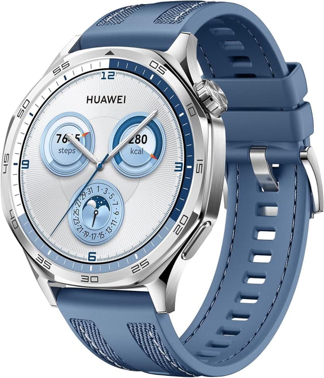 HUAWEI WATCH GT 5 46mm Smartwatch, Sharp-Edged Design, All-new Running and Cycling Sports, Health Tracking, up to 14 Days Battery Life, Compatible with iOS and Android, Blue : Amazon.co.uk: Electronics & Photo