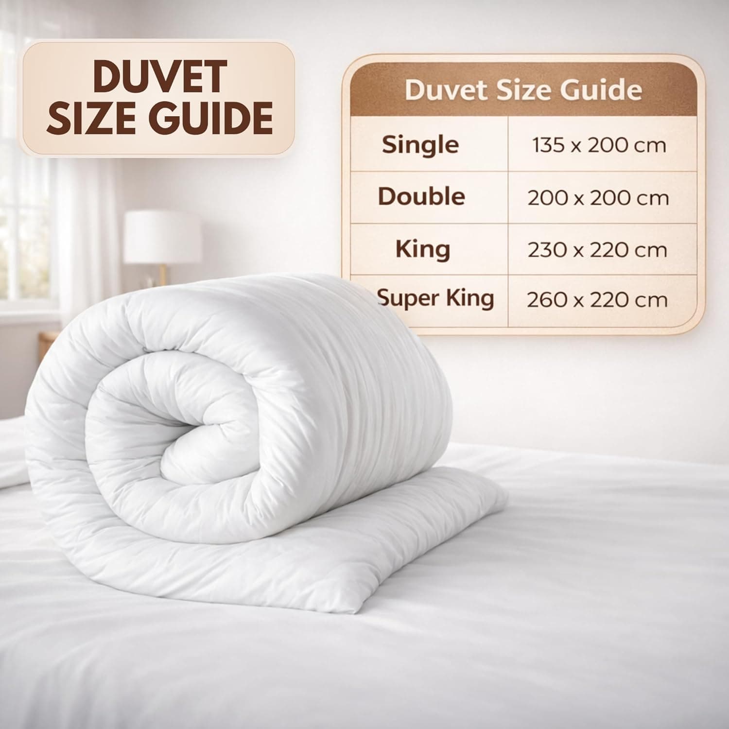 Quality Beddings Single Duvet 10.5 Tog | Breathable Duvets for All Year Round Comfort | Anti-allergy Duvet with Hollowfibre Filling | Hypoallergenic UK-Made Quilt (Single, 135x200cm) : Amazon.co.uk: Home & Kitchen