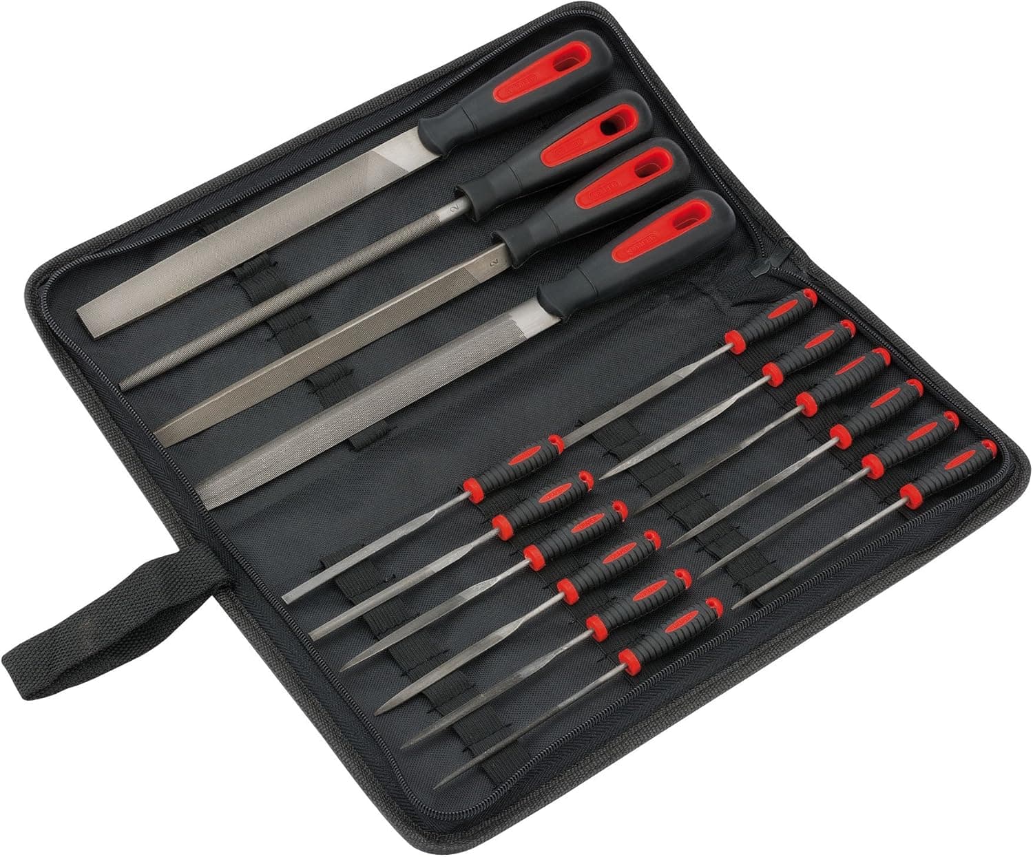 Draper Redline 68904 File Set (16-Piece), Red/Black : Amazon.co.uk: DIY & Tools
