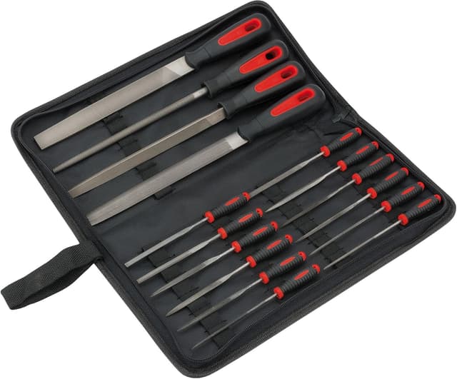 Draper Redline 68904 File Set (16-Piece), Red/Black : Amazon.co.uk: DIY & Tools