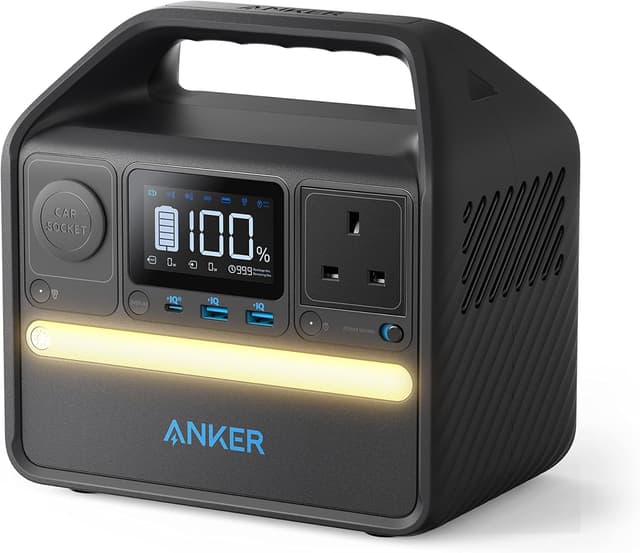 Anker SOLIX 521 Portable Power Station, 256Wh/200W LiFePO4 Battery Generator with AC Outlet, 60W USB-C PD, LED Light for Camping & RV : Amazon.co.uk: Garden
