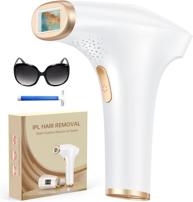 Haarlosy IPL Laser Hair Removal Device for Women and Men with 3-in-1 and Salon Quality Result at Home, Lazer Hair Remover for Long Lasting Reduction for Upper Lip Bikini Line Body, 9 Level, White : Amazon.co.uk: Health & Personal Care