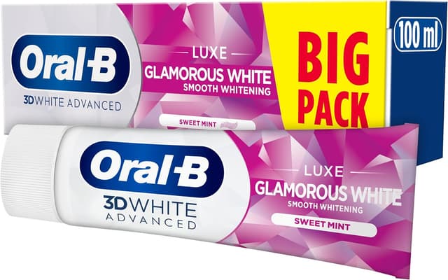 Oral-B 3DWhite Advanced Luxe Glamorous White Toothpaste 100ml : Amazon.co.uk: Health & Personal Care