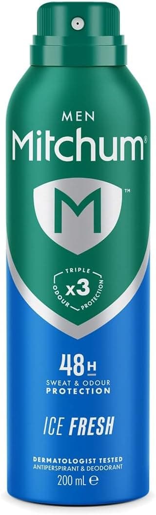 Mitchum Men Triple Odor Defense 48h Protection Deodorant Spray, 200ml