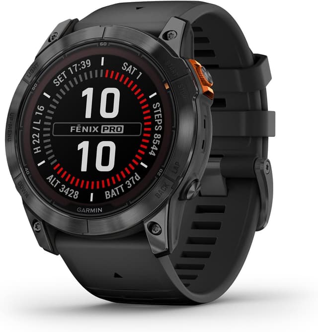Garmin fēnix 7X PRO SOLAR GPS 51mm Premium Smartwatch, Multisport, Solar Charging, Advanced Training Features, Touchscreen & Buttons, Flash Light, up to 37 days battery, Black : Amazon.co.uk: Electronics & Photo