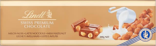Lindt Swiss Milk Chocolate and Crunchy Hazelnut Gold Bar 300 g : Amazon.co.uk: Grocery