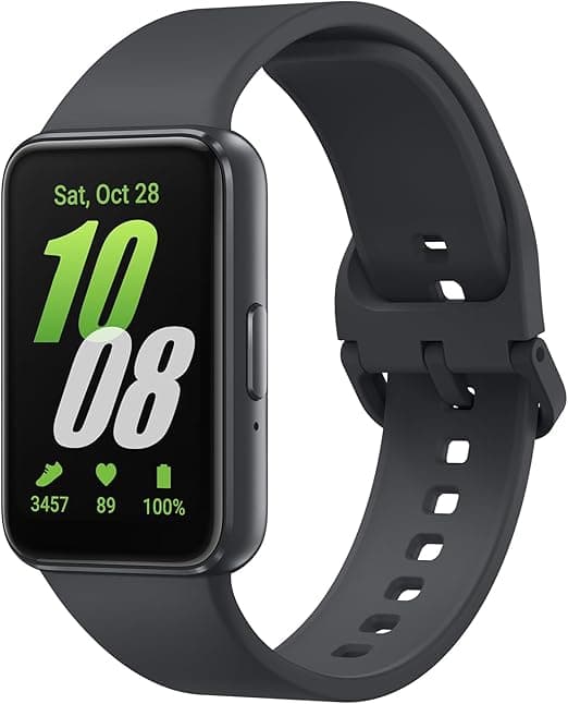 Samsung Galaxy Fit3, Smart Watch, Fitness Tracker, Health Monitoring, Black, 3 Year Extended Warranty (UK Version): Amazon.co.uk: Electronics & Photo