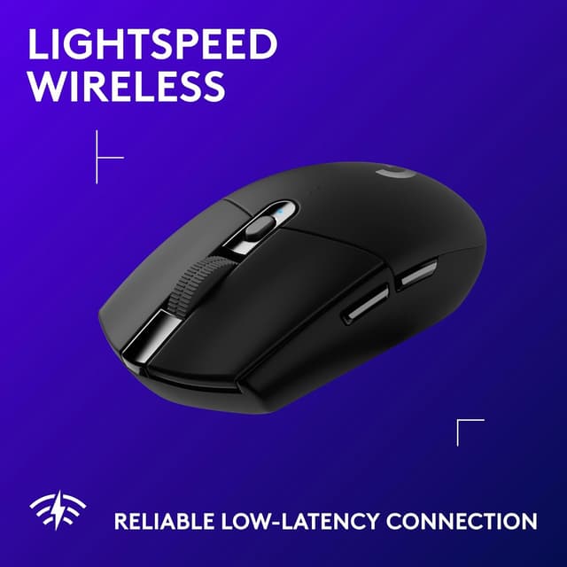 Logitech G G305 LIGHTSPEED Wireless Gaming Mouse, HERO 12K Sensor, 12,000 DPI, Lightweight, 6 Programmable Buttons, 250h Battery Life, On-Board Memory, PC,Mac - Black : Amazon.co.uk: Computers & Accessories